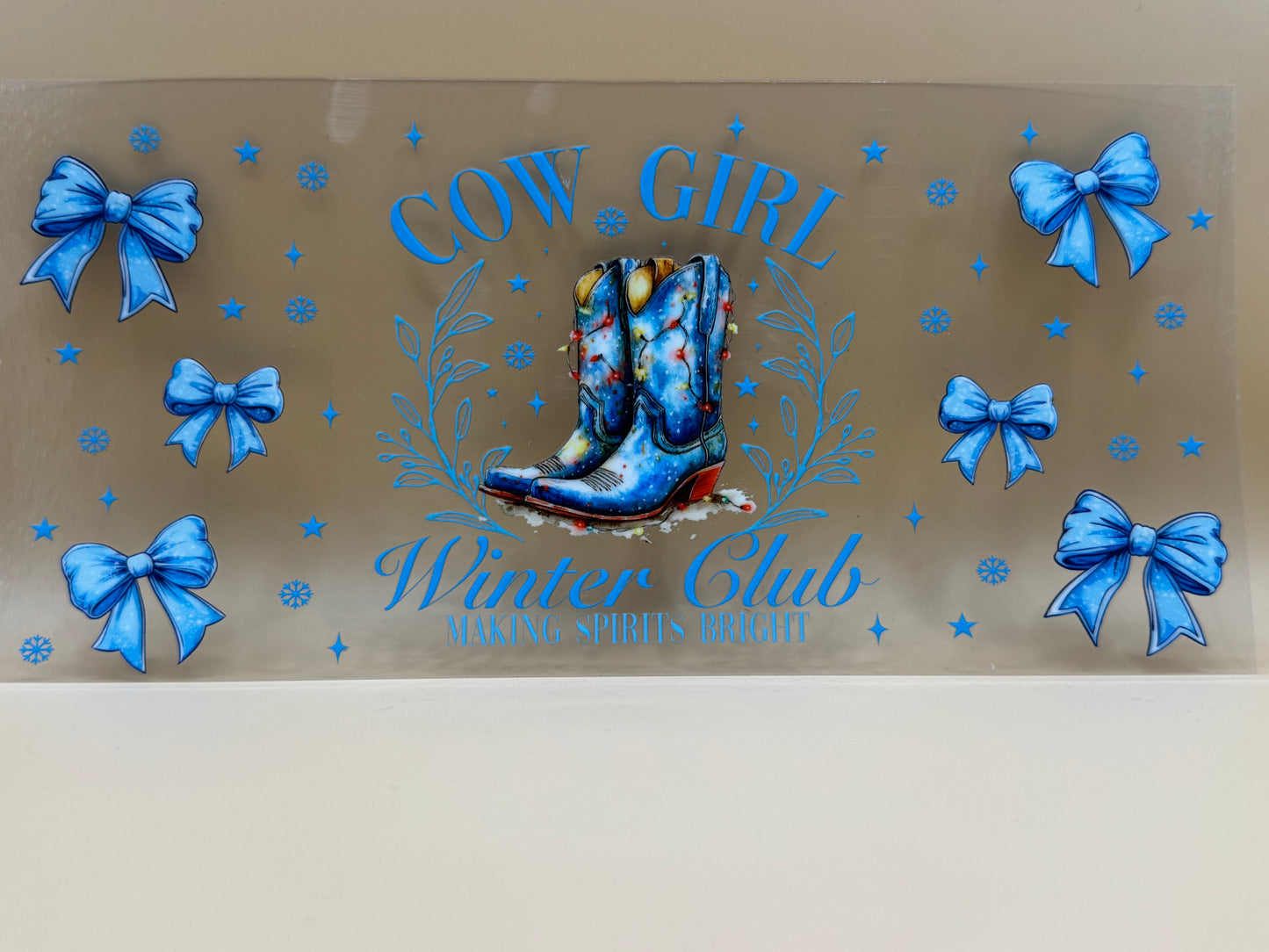 Cowgirl winter club glitter