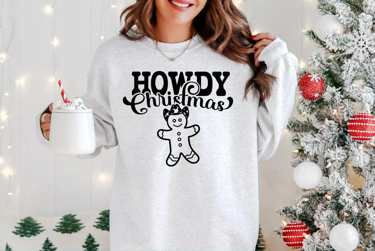 Single color Howdy Christmas