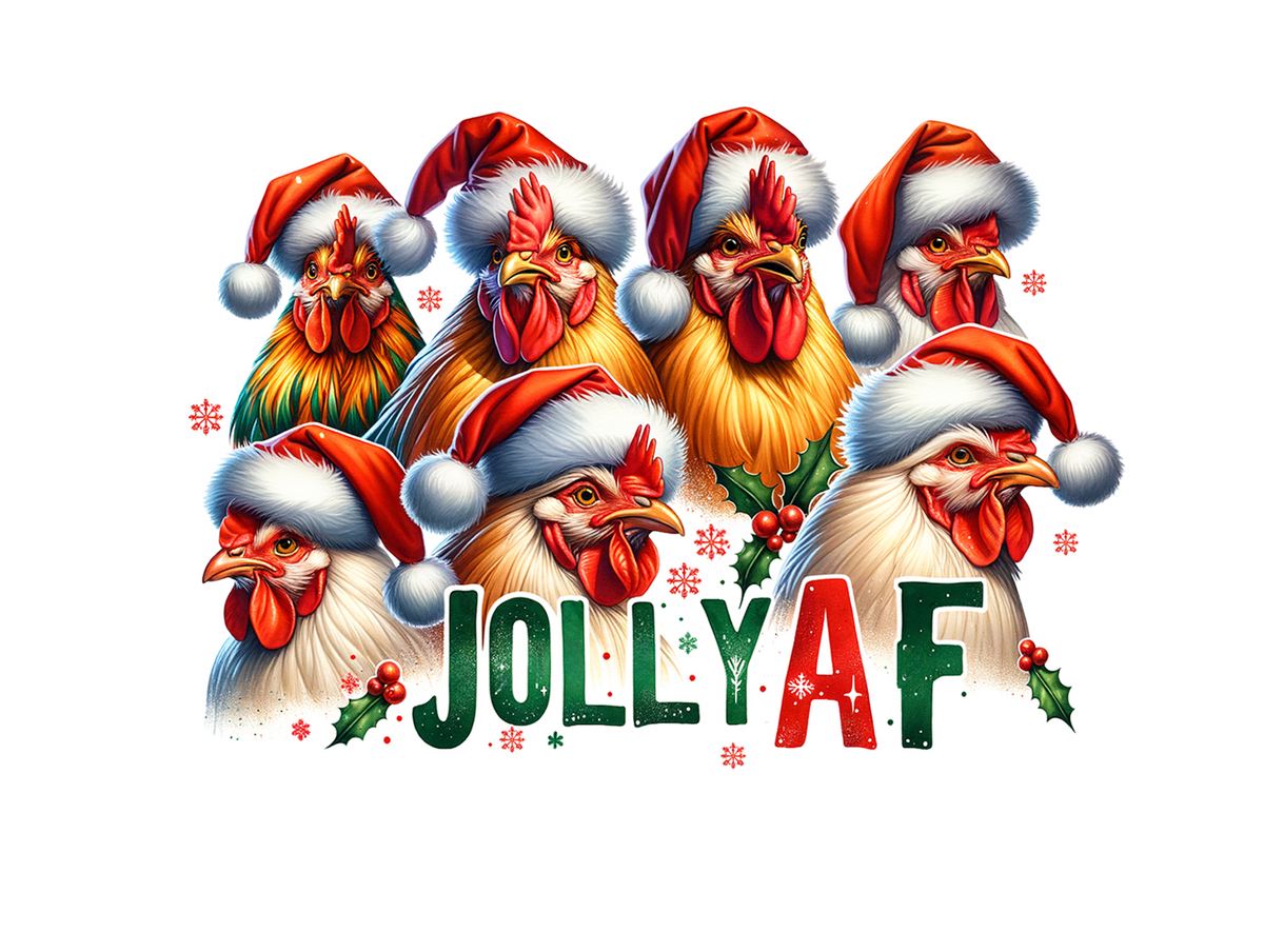 Jolly AF Chicken Christmas