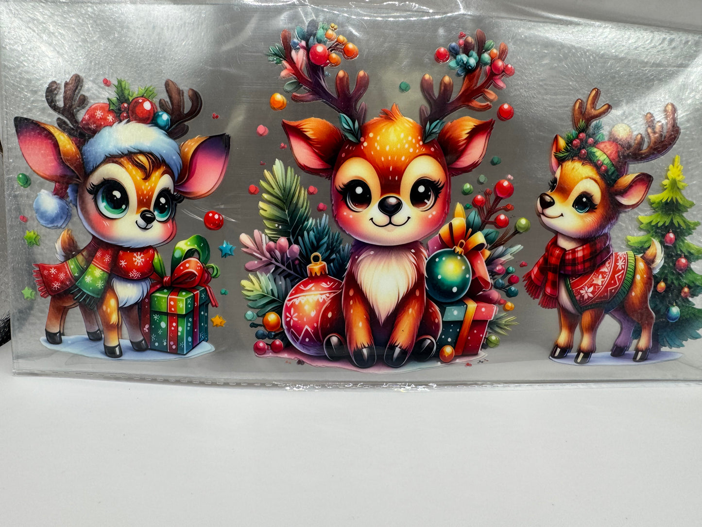 Reindeers with light UV 16OZ