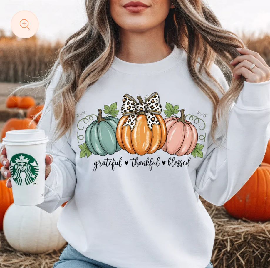 Grateful, thankful, blessed glitter