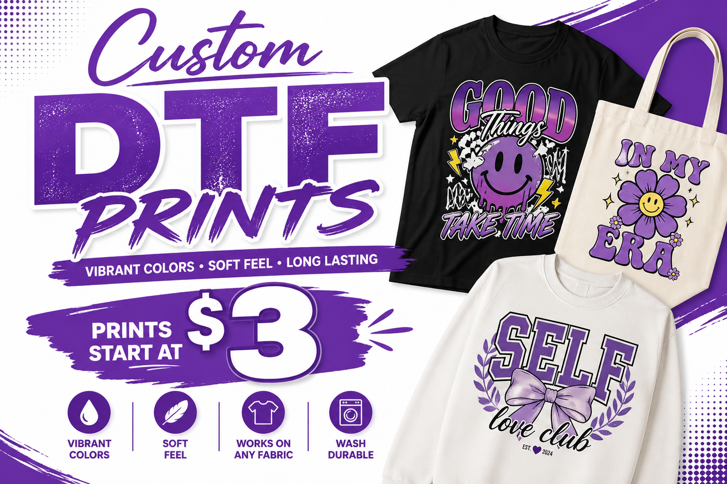 CUSTOM DTF DESIGNS