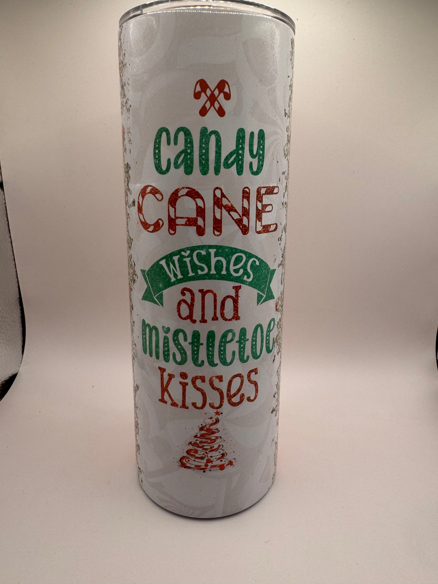 candy cane wishes 20oz stainless steel 