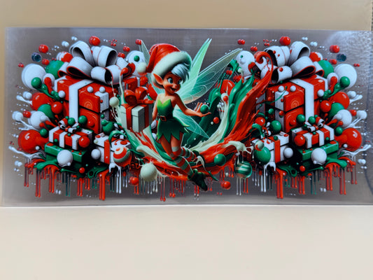 Tink with presents 16oz UVDTF