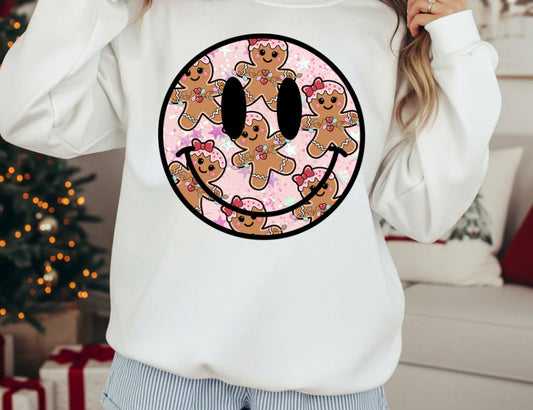Gingerbread smiley glitter
