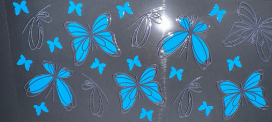 Pencil blue butterflies