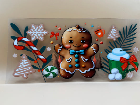 Holiday Gingerman 16oz UVDTF
