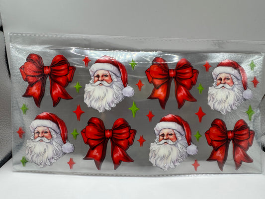 Santa bows UV 16OZ