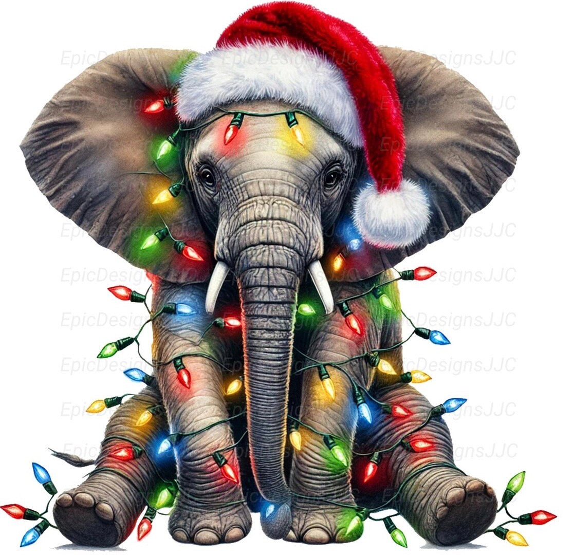 Christmas elephant