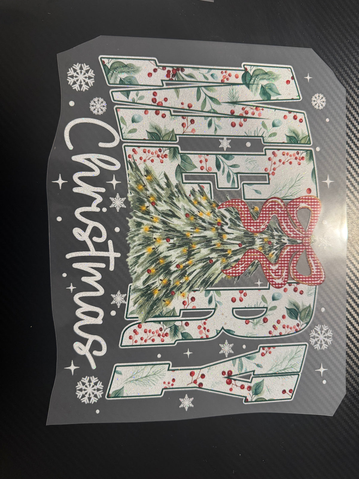 Merry Christmas glitter