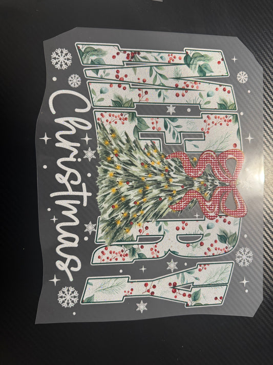 Merry Christmas glitter