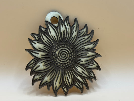 Sunflower keychain
