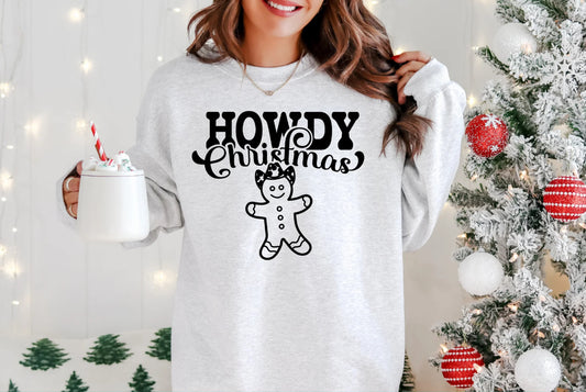 Single color Howdy Christmas