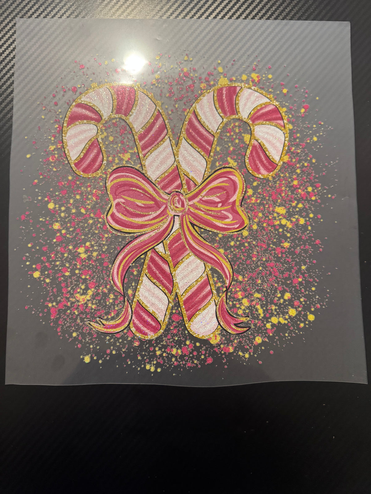 Glitter candy cane glitter