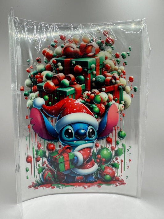 Blue dog with gift journal cover