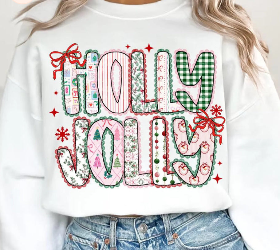 Holly jolly glitter