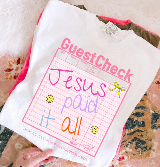 Jesus paid it all