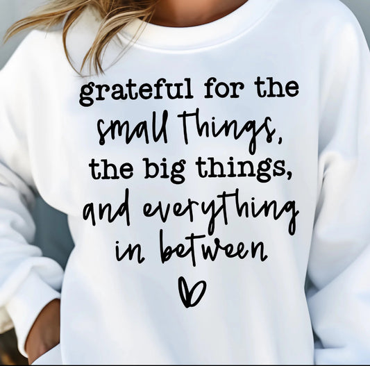Grateful for those small things