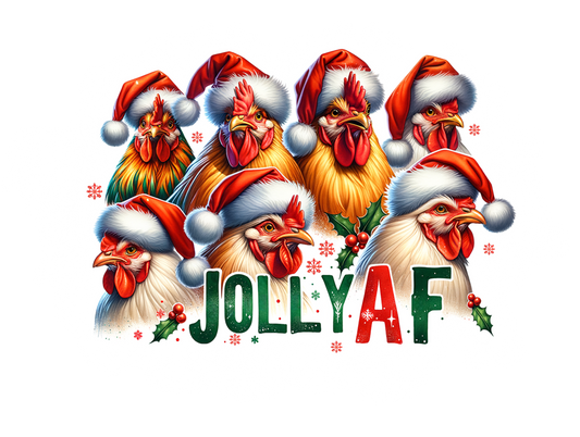 Jolly AF Chicken Christmas