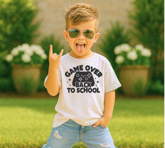Game over back to school-kids