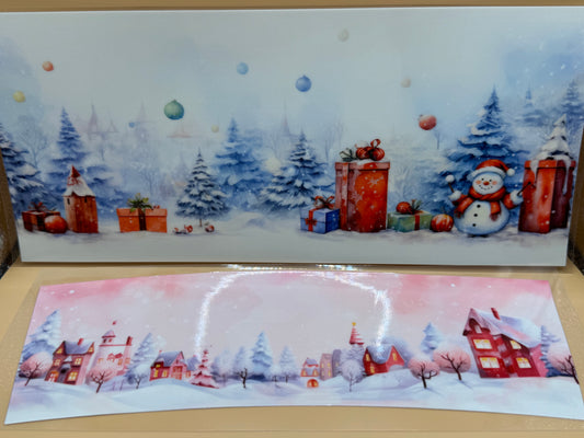 Winter wonderland 40oz UVDTF cup wrap