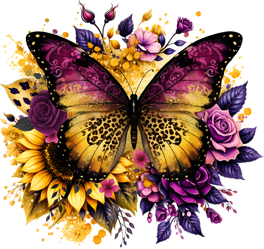 Purple and gold Butterfly