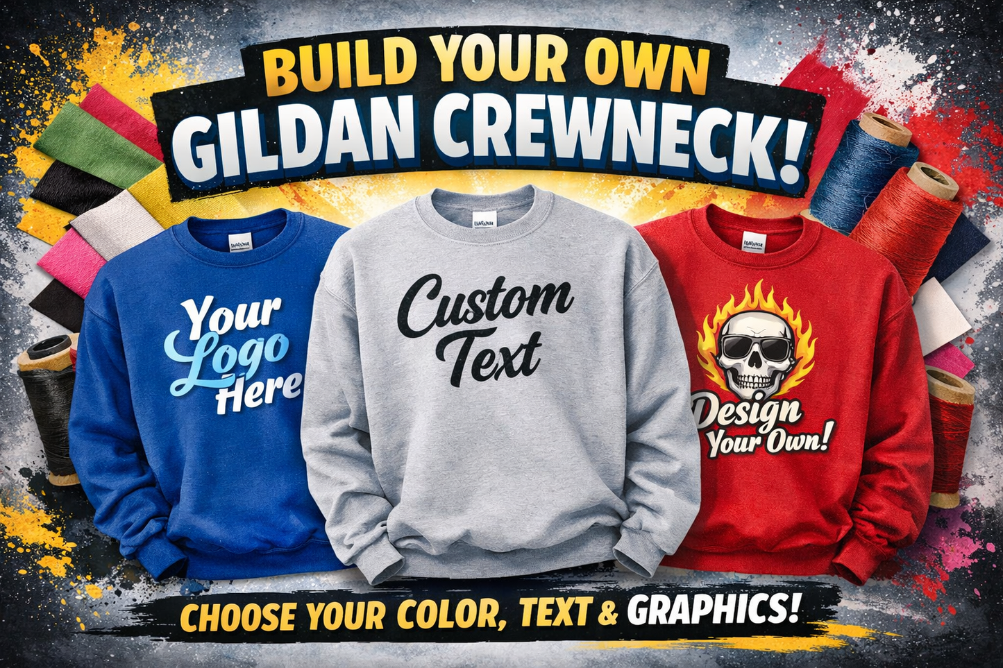 Gildan Crewneck Build your own