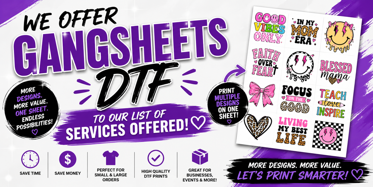 DTF Gang sheet custom