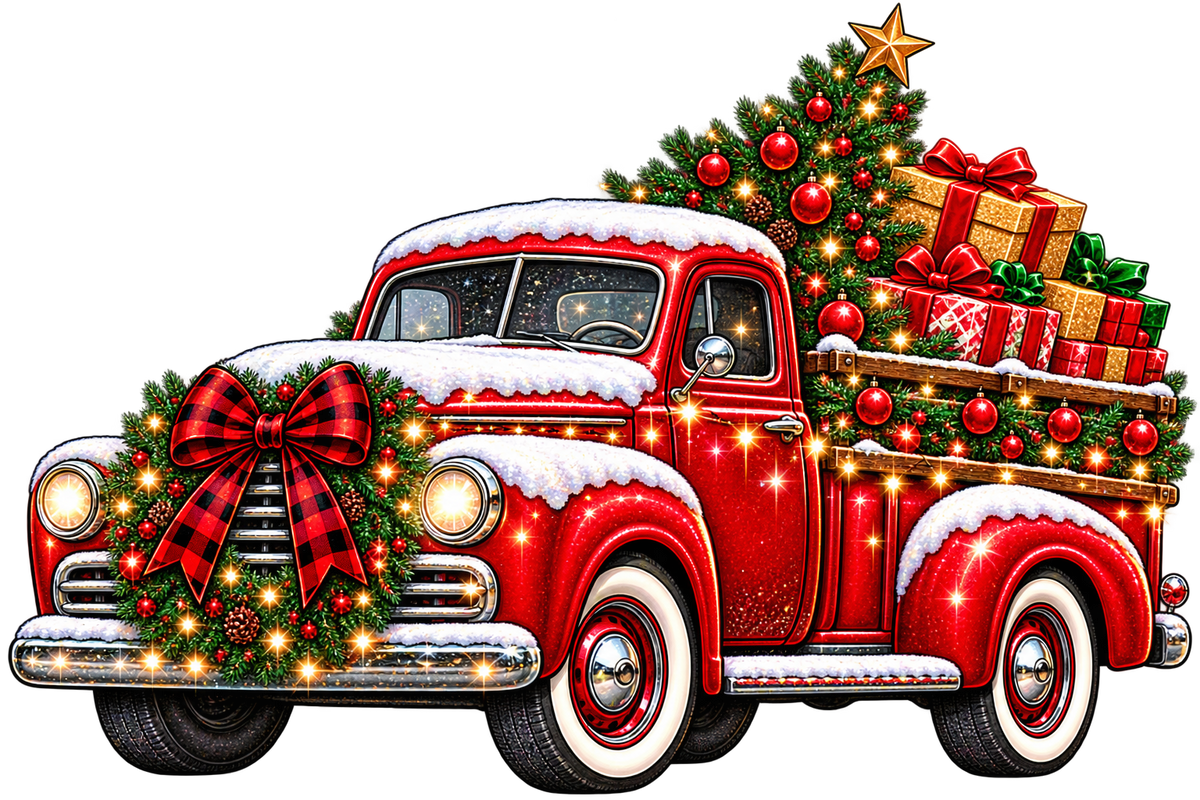 Truck with presents