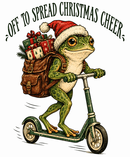 Cute Christmas Frog