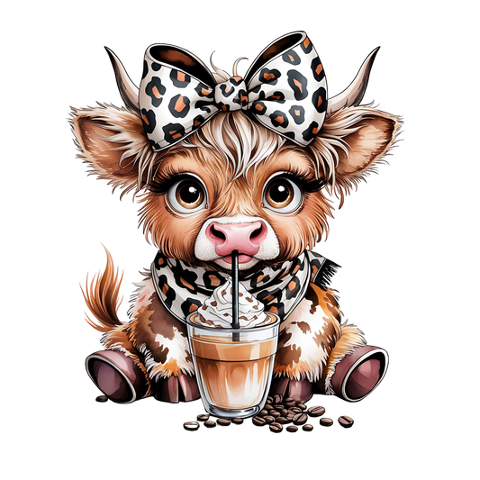 leopard cow coffee