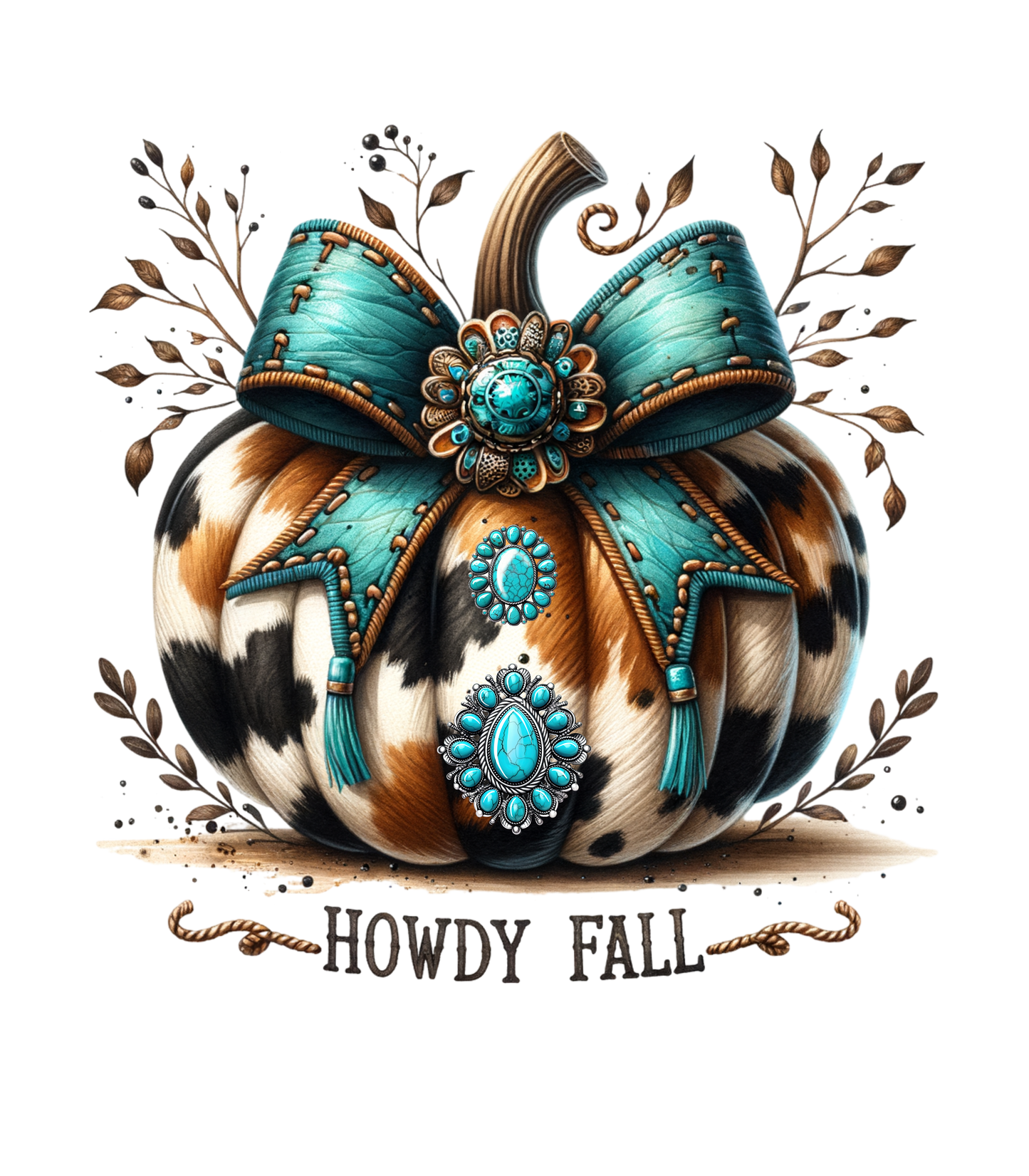 Howdy Fall pumpkin