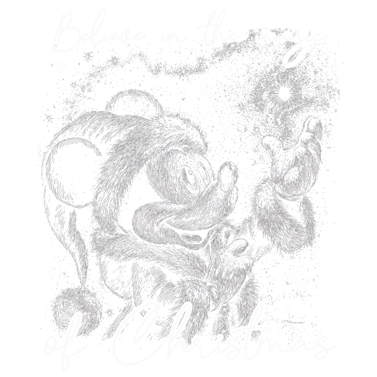 Believe in magic of Christmas half tone