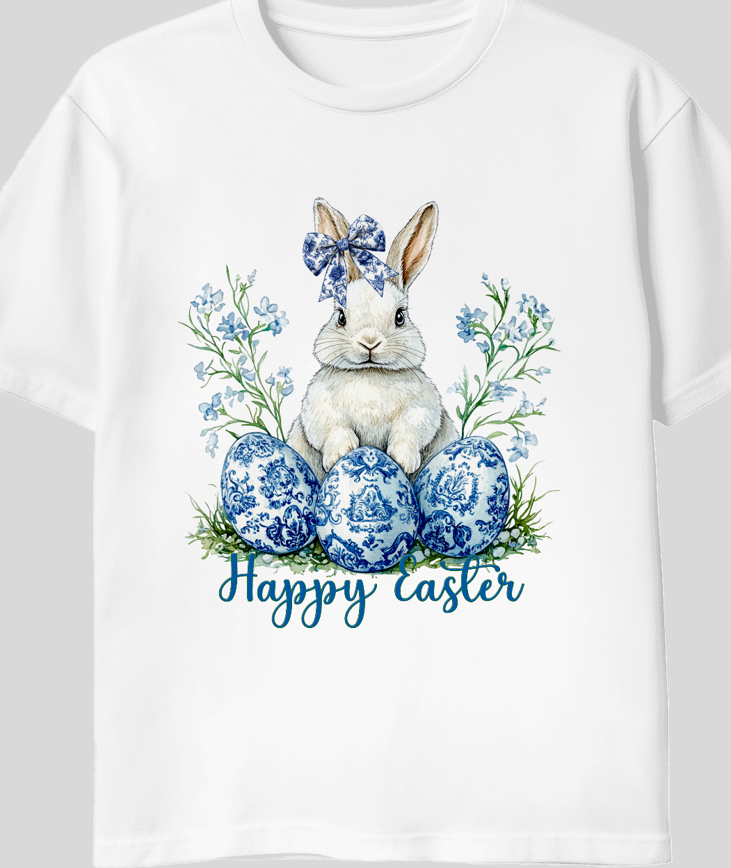 Blue Easter bunny