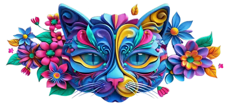 Colorful cat