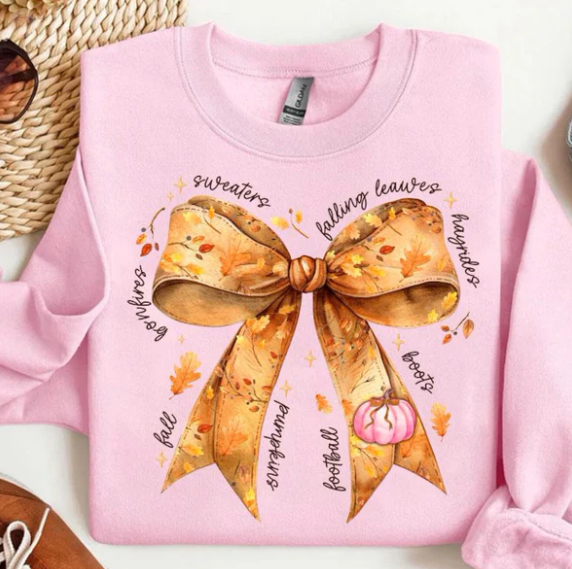 Fall bow *restock* glitter