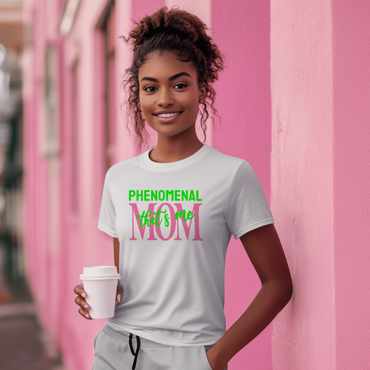 DTF Phenomenal Mom Pink and Green